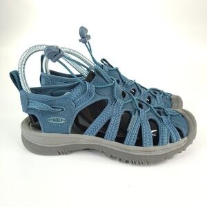 Keen Whisper Sandals Womens 7 US Blue Gray Outdoor Hiking Water Shoes Strap